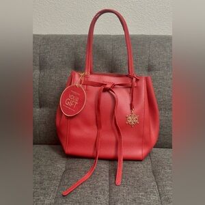Elizabeth Arden Red Handbag with Decorative Charm